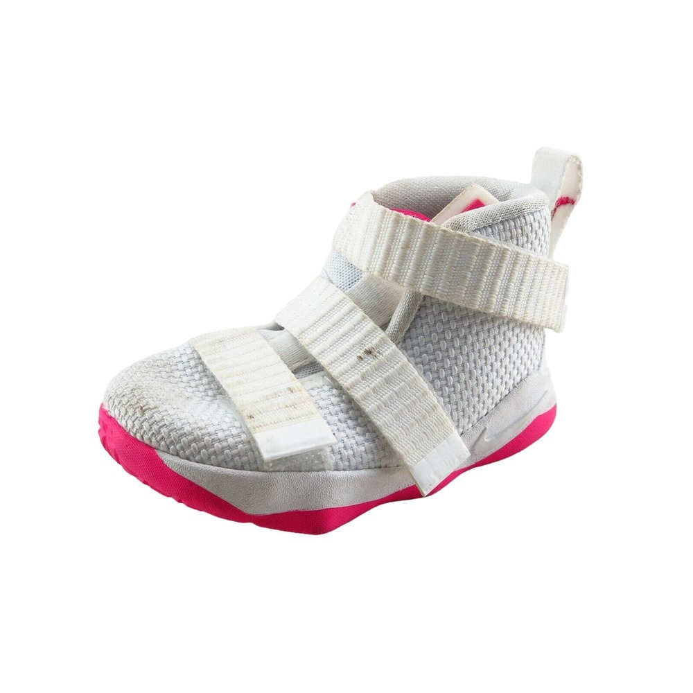 Nike LeBron James Toddler Girls 3 Medium White Athletic‎ Fabric
